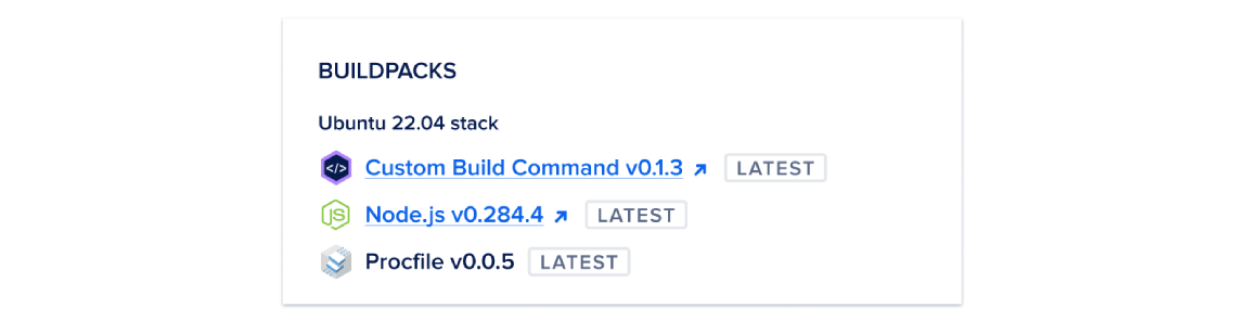 The app's build phase section in the Settings tab