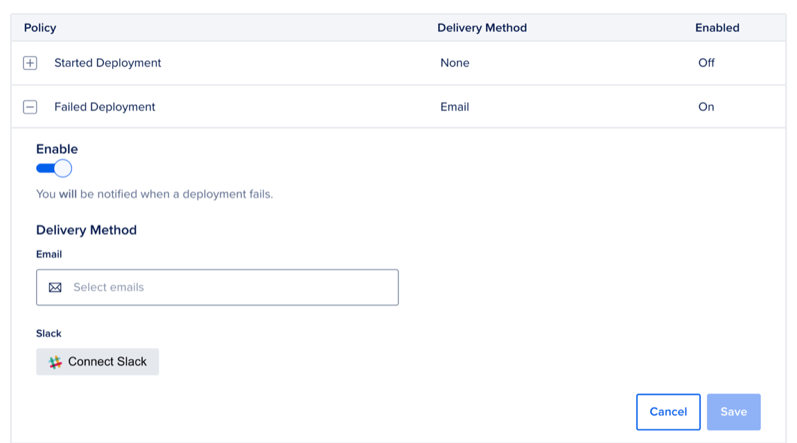 Edit app-level alerts