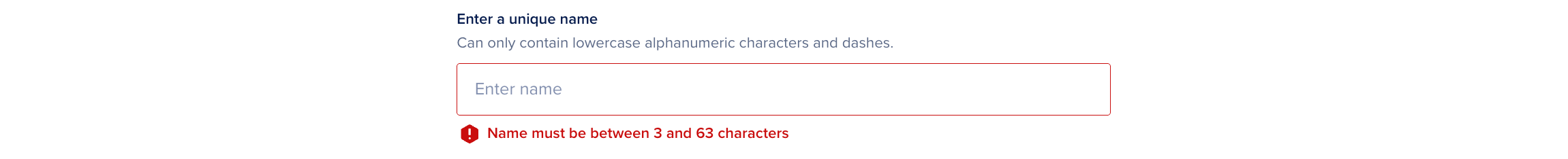 The name selection text box