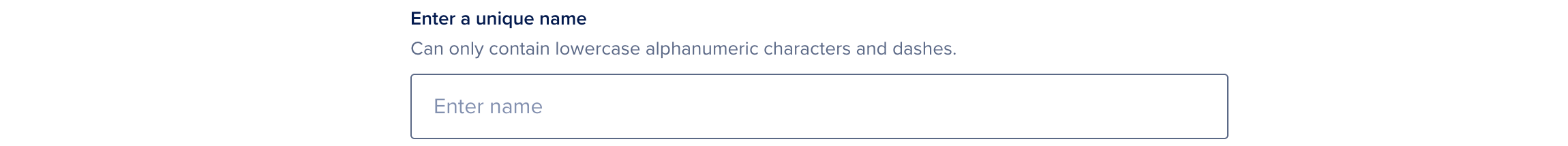 The name selection text box