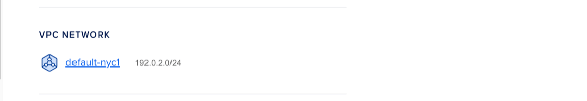 Copy the VPC address.