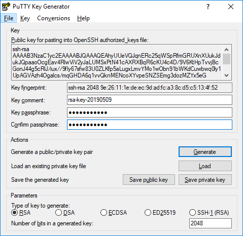 ægteskab Ambient Baglæns How to Create SSH Keys with PuTTY on Windows :: DigitalOcean Documentation