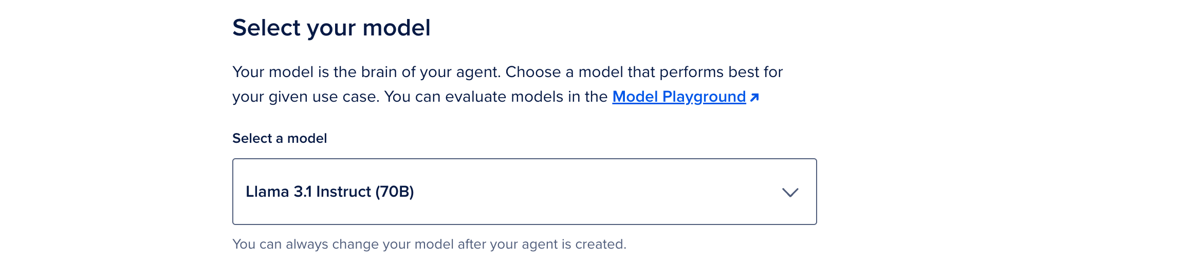 Model playground link