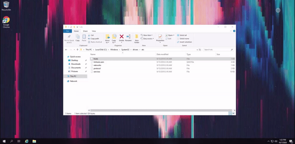 Edit Windows hostfile